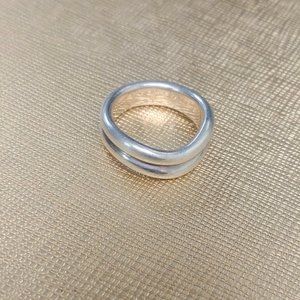 Tiffany Curved Band Sterling Silver Ring